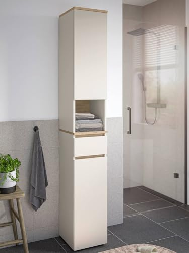 moebel-dich-auf Londres Badezimmer Hochschrank Kaschmir