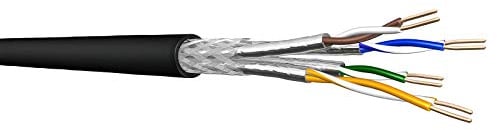 Draka Verlegekabel, Erdkabel UC900 SS23, Cat 7, S/FTP, PiMF, schwarz, 100m Ring