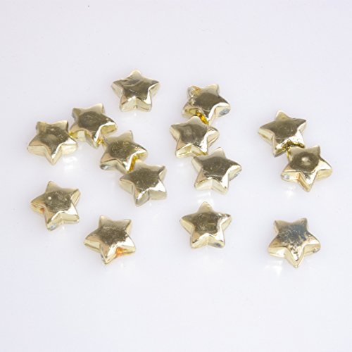 Neu 100 Deko Sterne - Streusterne - Sterne - Tischdekoration - Weihnachten (Gold - S102)
