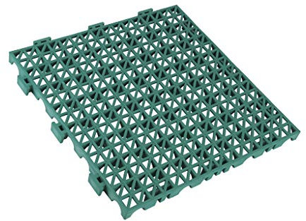 Cofan Loseta Alveolada | Set de 4 Unidades | Color Verde | Material PVC | Medidas 33 x 33 x 2 cm | De fácil montaje y anclaje perfecto