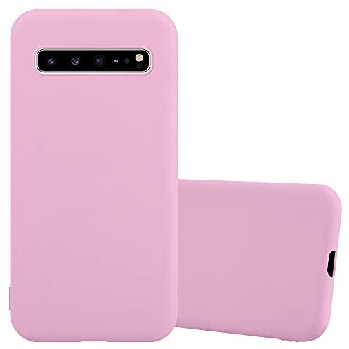 Cadorabo Hülle kompatibel mit Samsung Galaxy S10 5G Schutzhülle TPU Silikon Case Candy Design Slim Kratzfest Weiche Gummi mit Rundumschutz Case Hülle für Galaxy S10 5G in Rosa
