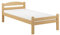 Erst-Holz®Einzelbett Buche massiv 90x200 Bettgestell und wählbare Ausstattung V-60.45-09Rollrost und Matratze inkl.