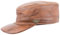 Black Jungle Castro Army Cap Leder Military Biker Kappe, One-Size (Ocker, Einheitsgröße)