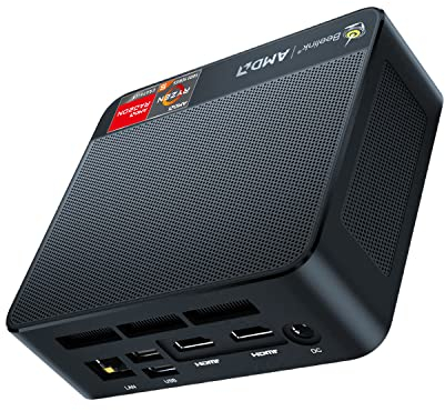 Beelink EQR5 Mini PC, AMD Ryzen 5 5650U, 6C/12T, bis zu 4.2Ghz, Mini Computer 16GB DDR4 RAM 500GB PCIe3.0 SSD, 4K Dual Display, Dual HDMI/Dual Gigabit Ethernet/WiFi6/BT5.2