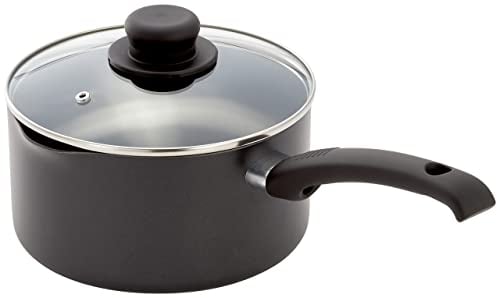 Judge Just Cook Teflon Non-Stick 20cm 2.4L Saucepan with Glass Lid, Induction Ready - 5 Year Guarantee