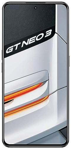 realme GT Neo 3 80 W Dual-SIM 256 GB ROM + 8 GB RAM (nur GSM | Keine CDMA), werksseitig entsperrtes 5G-Smartphone (Asphaltschwarz) – Internationale Version