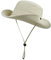 CLAPE Chapeau de Soleil Imperméable Cow-Boy Casquette de Pêche Style Chapeau Safari Protection UV Voyage à Large Bord Mesh Bob Visiere Soleil Beige XT05