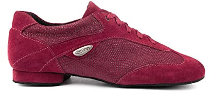 Portdance Damen Tanzschuhe PD07 - Farbe: Bordeaux - Größe: EUR 38,5