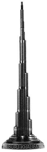 OUKENS Legierung Burj Khalifa Tower Modell,Burj Khalifa Tower Modell Legierung Miniatur Dubai Tower Modell,Miniatur Dubai Tower Legierung Modell