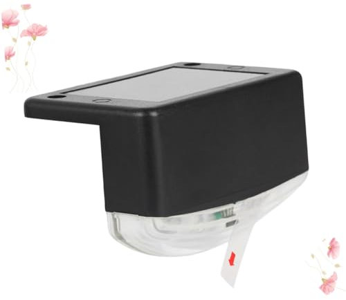 jojofuny 4 Stück Geländer Licht Gartenleuchten Im Freien Solarleuchten Für Den Außenbereich Außenwandlaterne Solarzaunlicht Solarzaunleuchten Led-stufenlicht Solar- Wandlampe Draussen