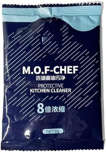 Heavy Duty Degreaser Cleaner,M.O.F-CHEF Protective Kitchen Cleaner, Heavy Kitchen Duty Degreaser, Mof Chef Protective Kitchen Cleaner Powder, Mof Chef Cleaner Powder Kitchen (1pc)