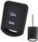 XEBRAD 2 Buttons Silicone Key Case Cover Keyless Fob Shell Skin Holder Protector, for Opel, for Vauxhall, Agila Corsa C Combo Meriva Tigra 1999-2010 car key shell