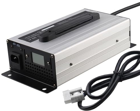 WJIANY Chargeur de Batterie de Chariot Élévateur 48 V 20 A avec Prise Anderson 50 A Chargeurs d'entretien pour Véhicules Équipés de Batteries au Plomb Acide 100-150 Ah Charge