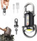 1200lm Super Bright Mini Keychain Flashlight Waterproof, Durable Waterproof Keyring Torch, Compact & Portable Mini Torch - Small Torches LED Super Bright, 7 Levels of Brightness Adjustment (Sliver)