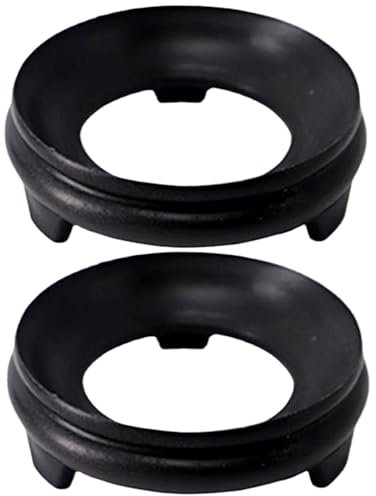 Licsaliwe Supporto per Uova di Struzzo, Supporto per Display a Sfera di da 2 PCS, portafera Rotonda, Base di Base di Zucca da 3 Pollici per Uova, Zucca e Altro, Nero