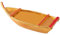 MagiDeal Vassoio da portata a forma di barca per sushi, piatto da portata per sashimi, portasashimi riutilizzabile, piatto liscio per antipasto, per sushi in