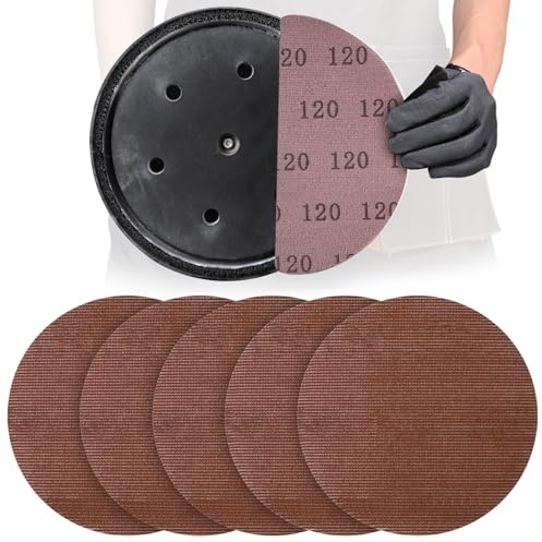 KQCXIK 25 Pcs 9 Inch Mesh Sanding Disc for Drywall Sander 120 Grit