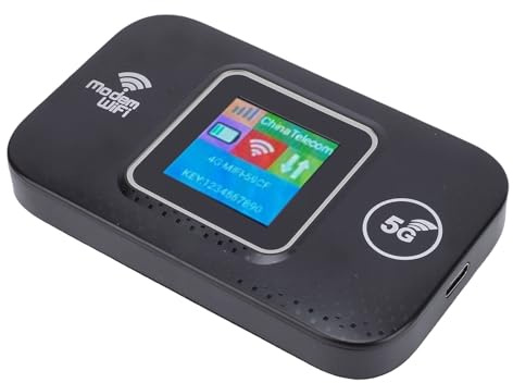 Tosuny Mobiler 5G LTE Hotspot Router, Tragbarer WLAN Hotspot für Unterwegs, mit SIM Kartensteckplatz, Hochgeschwindigkeitsgeschwindigkeit von 300 Mbit/s, Angeschlossenen 12 Geräten,