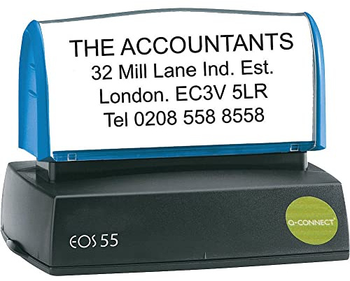 Q-Connect Voucher for Custom Pre-Inked Stamp 57 x 20 mm KF02106