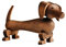 Kay Bojesen Hund Figuren 11 cm Holzfiguren Weihnachtsdekoration, Holz