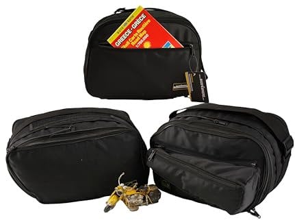 made4bikers Komplett Set Innentaschen für Variokoffer UND Topcase passend für BMW R1300GS ab 2023- (KA1) mit Vario Koffer