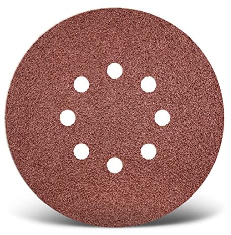 MENZER Red Klett-Schleifscheiben, 150 mm, 8-Loch, f. Exzenterschleifer, Normalkorund (25 Stk.) K36