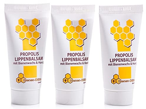 Bienen-Diätic GmbH Lippenbalsam mit Propolis, Tube 15 ml, 3er Pack