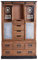 Vitrinenschrank „Harlem LOFT“ – Industrial Küchenschrank | Holz & Metall | 8 Schubladen & 2 Glastüren | Vintage Loft-Stil lof035 Palazzo Exklusiv