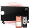 Klarstein Radiateur Electrique Silencieux Mobile, Chauffage Electrique Mural Intelligent 2000W à Faible Consommation d'Energie pour Maison, Salle de Bain, Thermostat, Roulettes