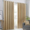 Fusion Strata Woven Eyelet Lined Curtains, Ochre, 90 x 108 Inch, 100% Polyester, W229cm (90) x D274cm (108)
