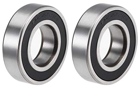 sourcing map 2 Stücke Doppelt Abgedichtet Kugellager Kugellager Set Rillenkugellager 60/22-2RS Z2 22mm x 44mm x 12 mm Chromstahl kugellager groß Skateboard Bearings Skateboard Kugellager