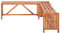 Festnight Panca Giardino Angolare e Fioriera per da Interno e Esterno Balcone 150x150x40cm Massello Acacia