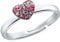 Prinzessin Lillifee Ring 925 Sterling Silber Mädchen Kinder Ringe, mit Preciosa, Silber, Herz, Kommt in Schmuck Geschenk Box, 2031168