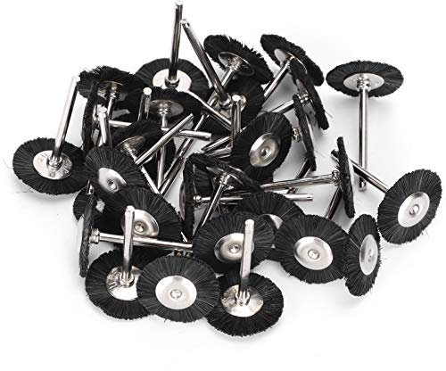 30Pcs Wire Brushes Set, Brass Steel Wire Brush Polishing Wheels Full kit for Rotary Tools(Bristles)