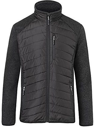 KÜBLER Workwear | Arbeitshybridjacke | schwarz/dunkelgrau | Größe 4XL