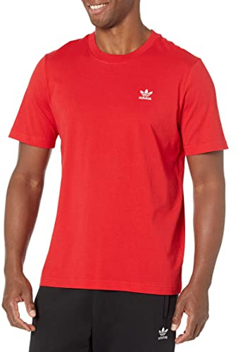 Adidas Originals Men's Trefoil Essentials T-Shirt, Better Scarlet, XL
