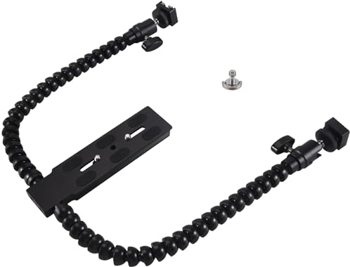 Dasertoe Halterung für Blitz, flexibel, Doppelarm, für Makro, Zubehör für Kameras