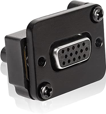 QIANRENON DB15 Connecteur VGA femelle vers femelle 3 rangées 15 trous, coupleur de panneau VGA transmet le signal vidéo analogique 1080p