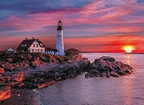 Erwachsenenpuzzle 4000 Teile Puzzle Twilight Lighthouse Puzzle Game Gift