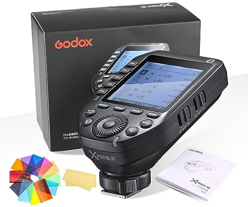 Godox Xproii-S Flash Trigger Kamera Wireless Blitzauslöser 2,4 GHz 1/8000s HSS TTL Umwandlung für Sony,Manuelle TCM Funktion großer LCD-Bildschirm der Godox Flash APP können ferngesteuert Werden.