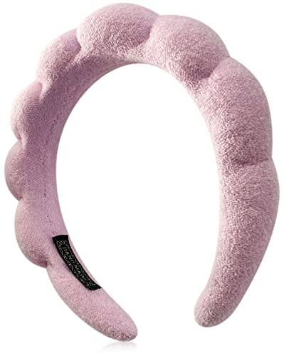 Geiomoo Spa Fasce per Capelli, Cerchietti per Donna, Fascia per Trucco in Spugna (Rosa)