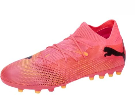 PUMA Future 7 Match Mg Jr, Soccer Shoe Unisex - Bambini e ragazzi, Sunset Glow Puma Black Sun Stream, 37.5 EU