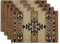 Giwawa Southwestern Platzsets Rustikale Tribal Geometrische Dekorative Tischmatte Antik Indianer Hitzebeständige Anti-Rutsch-Platzsets 30,5 x 45,7 cm 4 Stück für Esszimmer Küche Party Urlaub Dekor