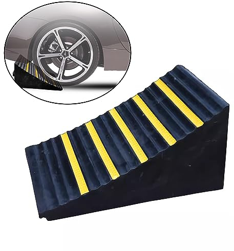 Unterlegkeile, Robuste Gummi Unterlegkeile mit Griff und Reflektierenden Streifen Vorne und Hinten, für Wohnwagen, Transporter, Feuerwehrautos, Nutzfahrzeuge, Wohnmobile ( Size : 32x28x26cm/12.6x11.0x