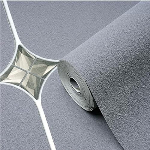 Modern 5D Imitation Diamond-Inlaid Wallpaper Diamond Pattern Living Room Bedroom TV Background 10M*0.53M Non-Woven Wall Paper (Gray)