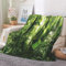 EHOMERY Personalisierte Kuscheldecke Tragbare Decke Vater Für Meine Tochter Decke Kuscheldecke Decke Couch Überwurf Wald Landschaft Frühlingsdecke Grün 240x180cm