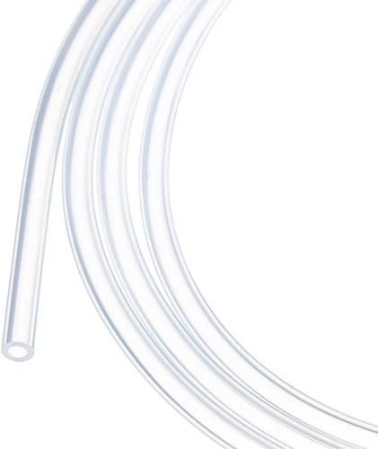Rebower 1M(3Pieds) Tube en Silicone 1,5mm DI 3mm DE Transparent Tuyau en Plastique Industriel en Silicone Clair pour Pompage, Vidange, Irrigation, Brassage, 1/16 x 1/8