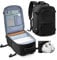 kibachev Reiserucksack Damen/Herren Mit Schuhfach 40x30x20, Rucksack Handgepäck Flugzeug, Diebstahlsichere Reisetasche 20l, Wasserdicht Travel Business Rucksack Mit Laptopfach Viele Fächer (Black)