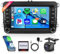 4+64G Android Car Stereo for VW Passat Jetta Tiguan Golf MK5 MK6 T5 EOS Polo with Carplay, Rimoody 7 Inch Car Radio with 32EQ DSP GPS Bluetooth FM RDS WiFi Android Auto UI Themes Rear View Camera