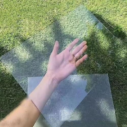 Panneaux de toit transparents en polycarbonate pour serre - Protection UV durable pour auvents et abris de jardin - Facile à couper - 0,8 x 20 m